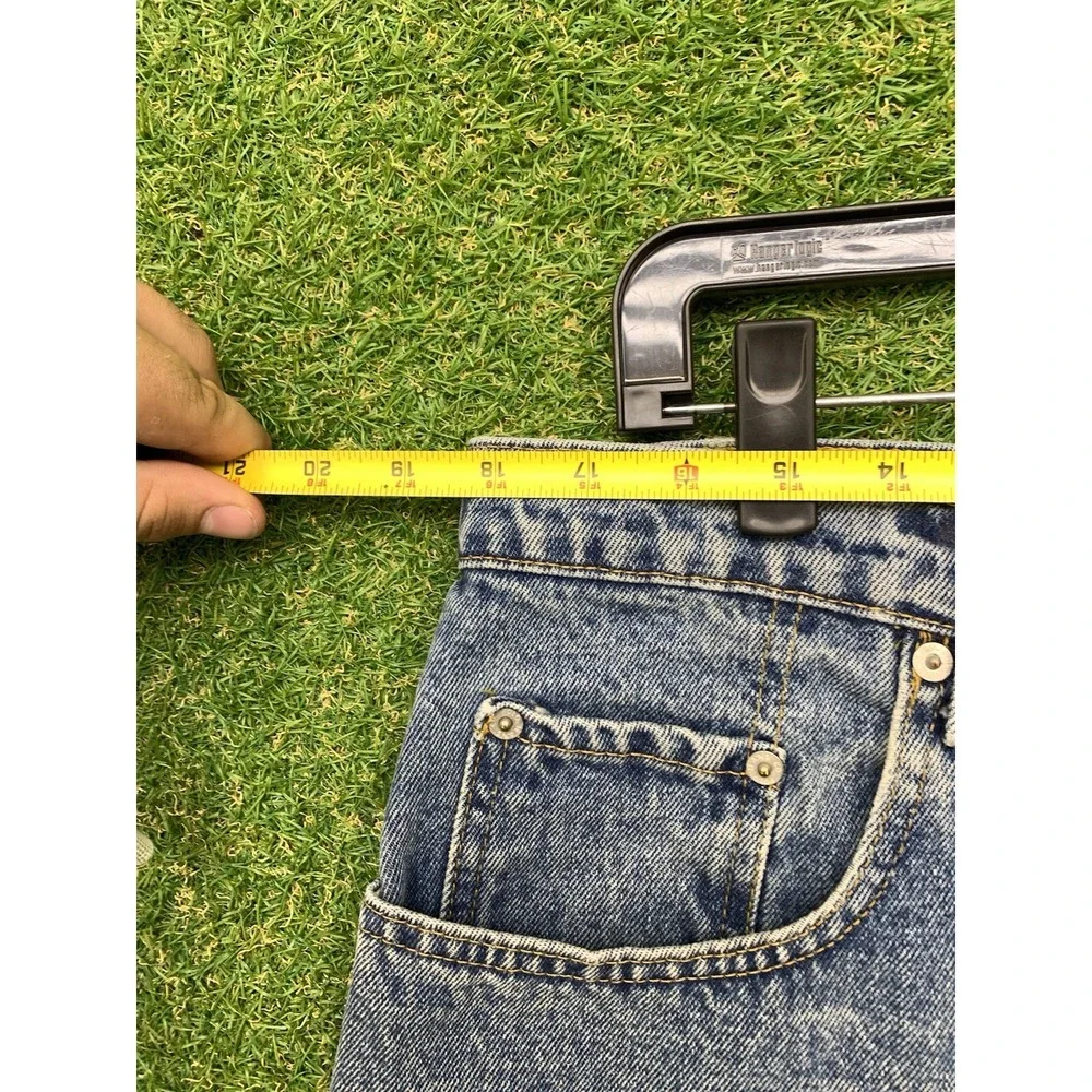 Vintage Polo Ralph Lauren Jean Shorts Mens 38 Baggy Y2K 90s Skater Wide Leg USA
